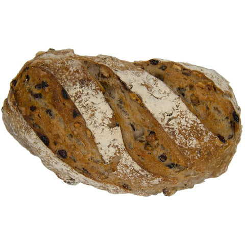 Pain au levain aux noix et raisins