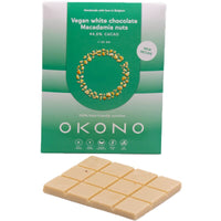 OKONO - Chocolat blanc aux noix de macadamia végétalien Keto