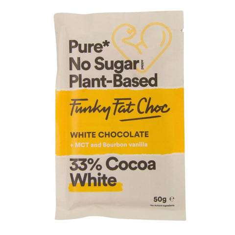 Chocolat blanc sans sucre - Avec MCT et vanille