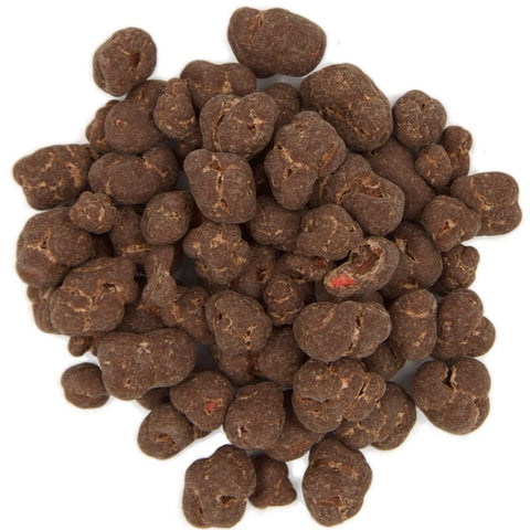 Fraises enrobées de chocolat sans sucre bio