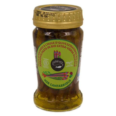 Filets d'anchois à l'huile d'olive