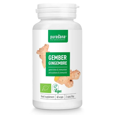Capsules de gingembre biologique