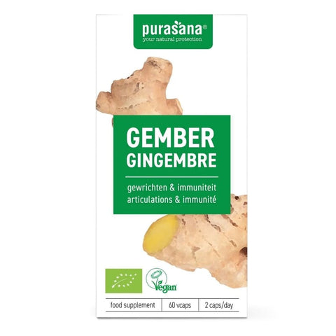 Capsules de gingembre biologique